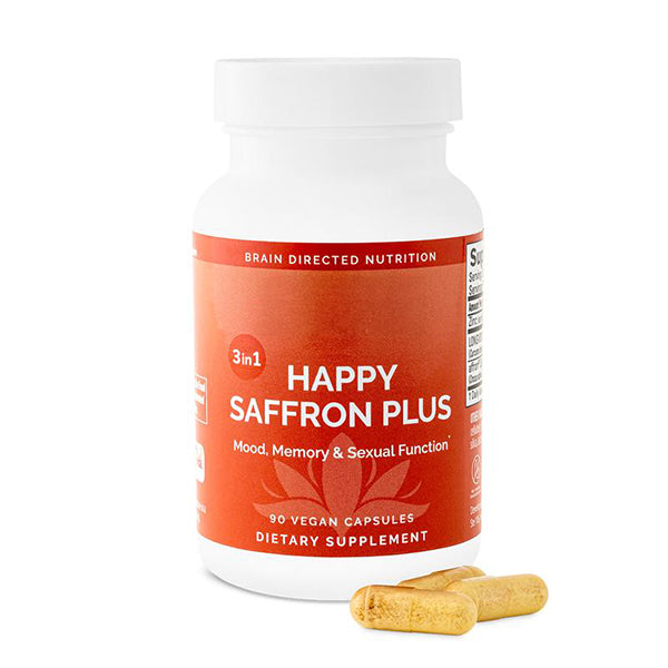 Happy Saffron Plus | Saffron & Curcumin Mood Support Supplement