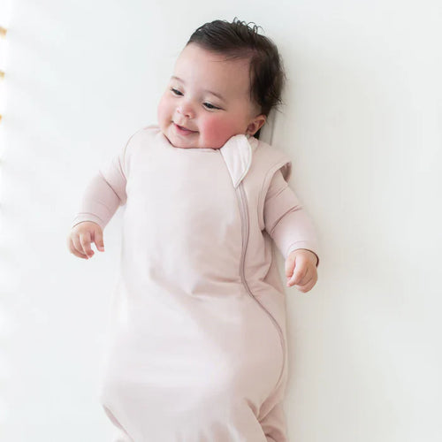 Blush Pink Unisex Rayon Sleep Bag for Babies and Toddlers(1.0 TOG)
